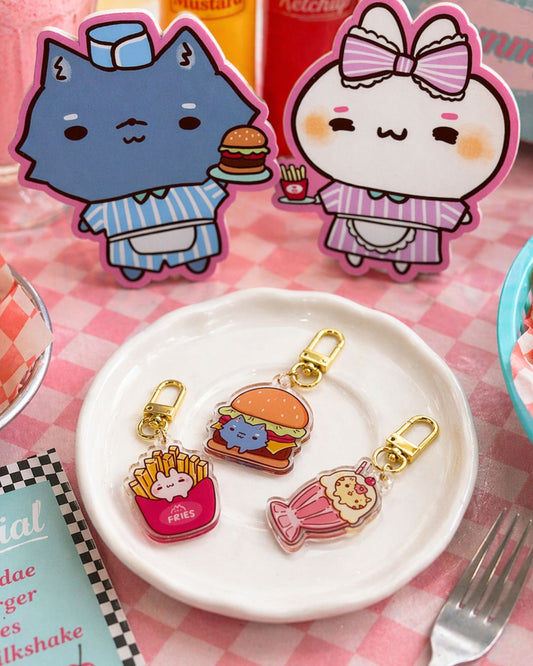 Happy Diner! Serves Happiness - Acrylic Charms