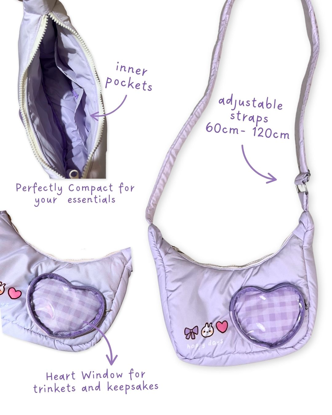 Puffy Sling Bag (5 colors)