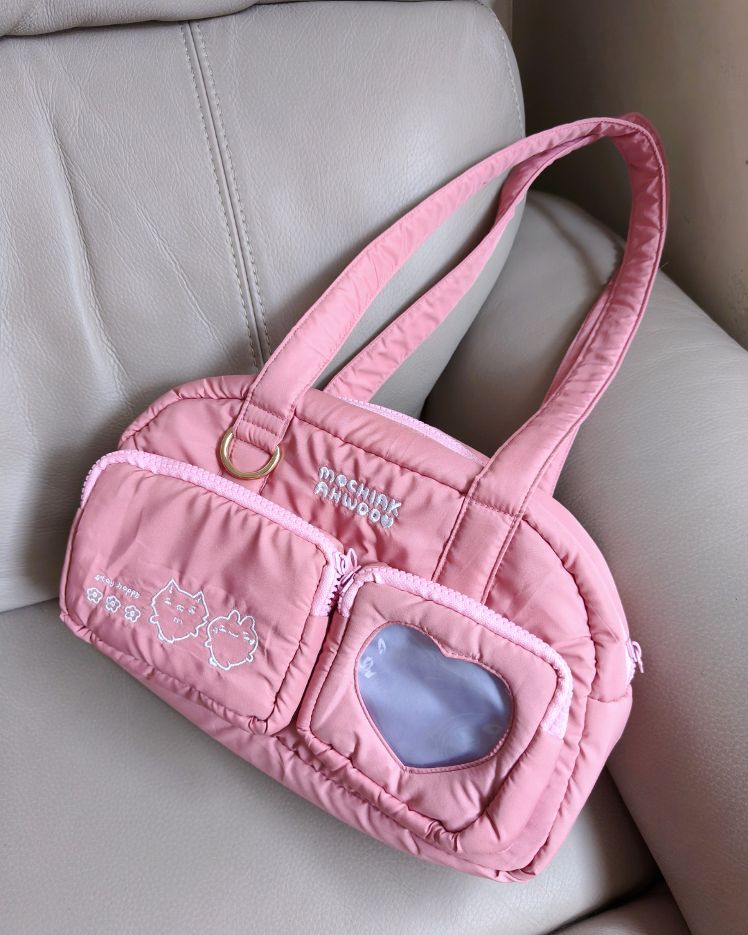 Puffy Bowling Bag (Dusty Pink)