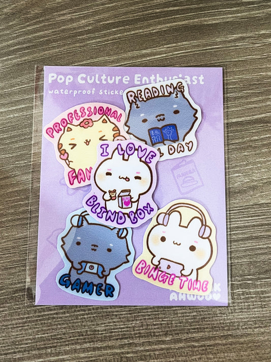 Pop Culture Enthusiast - Sticker Packs!