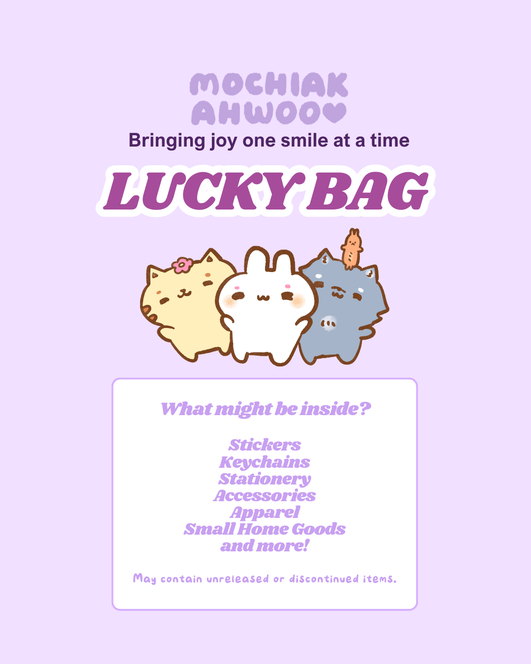 Lucky Gift Bags worth more than $50!