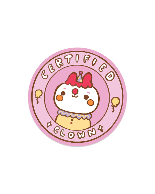 Certified Clown - Die Cut Stickers!