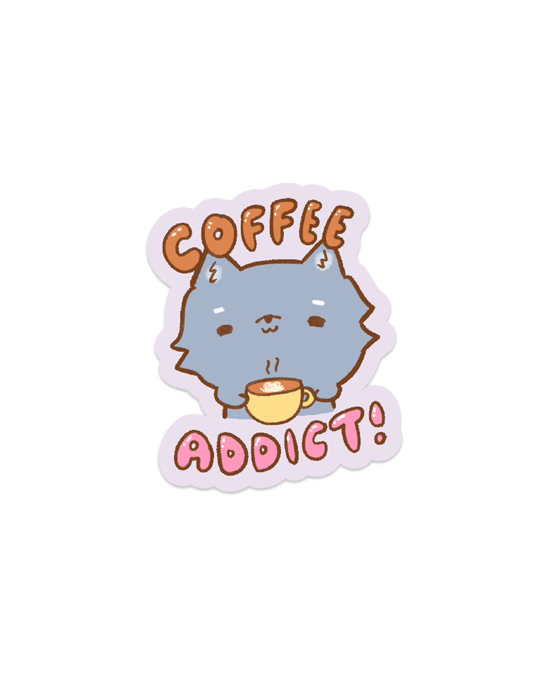 Coffee Addict - Die Cut Stickers!