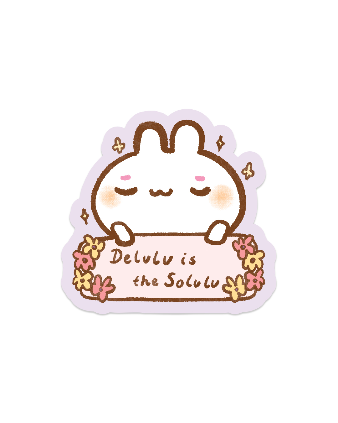 Delulu is the Solulu - Die Cut Stickers!