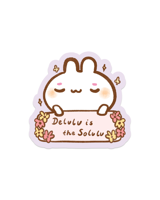 Delulu is the Solulu - Die Cut Stickers!