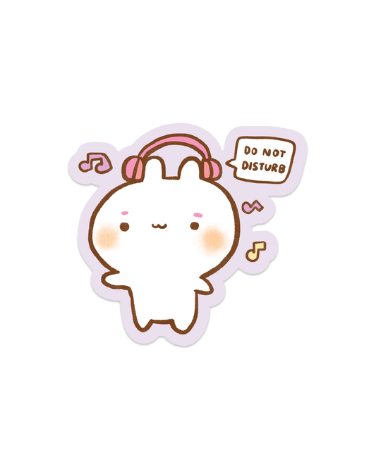 Do not Disturb Headphones - Die Cut Stickers!