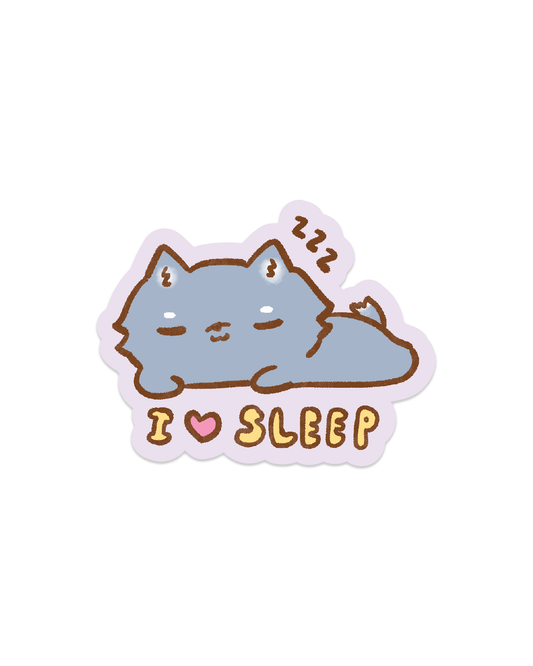 I Love Sleep - Die Cut Stickers!