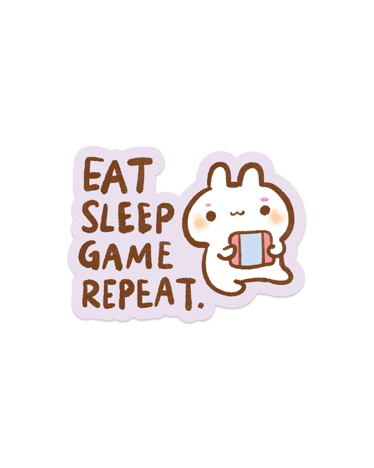 Eat. Sleep. Game and Repeat! - Die Cut Stickers!