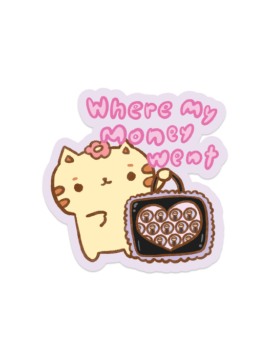 Ita Bag is Where my Money Went - Die Cut Stickers!