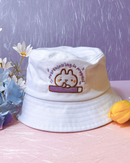 Overthinking in progress with Mochiak Bucket Hat - 5 colors