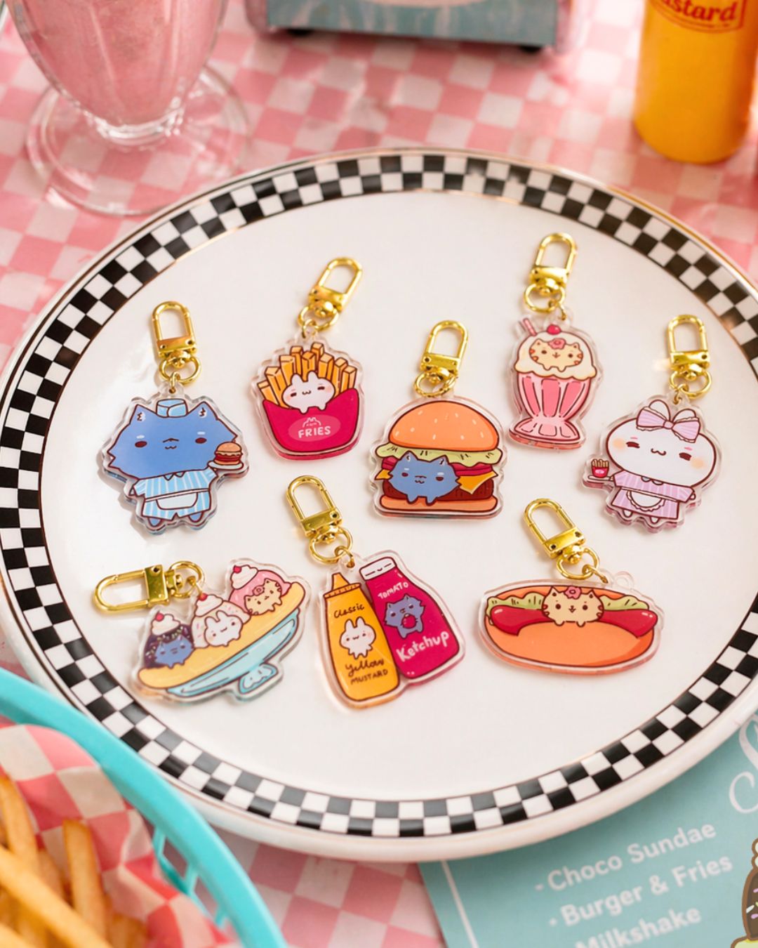 Happy Diner! Serves Happiness - Acrylic Charms