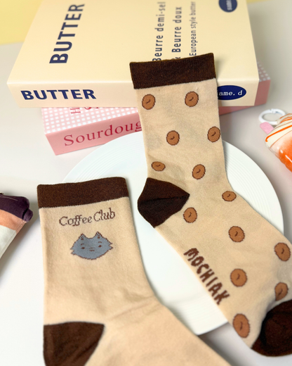 Cozy Drink Club Mismatch Socks - 3 Styles