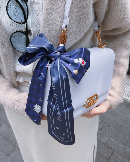 Wonderland Checkers! Cute Twilly Ribbon Scarf - 2 styles