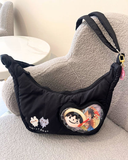 Puffy Sling Bag (Black)