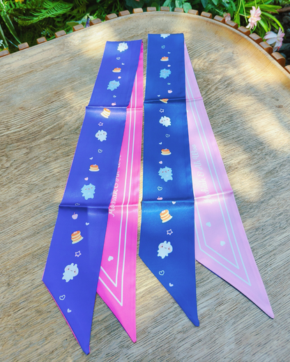 Pancakes! Cute Twilly Ribbon Scarf - 2 styles