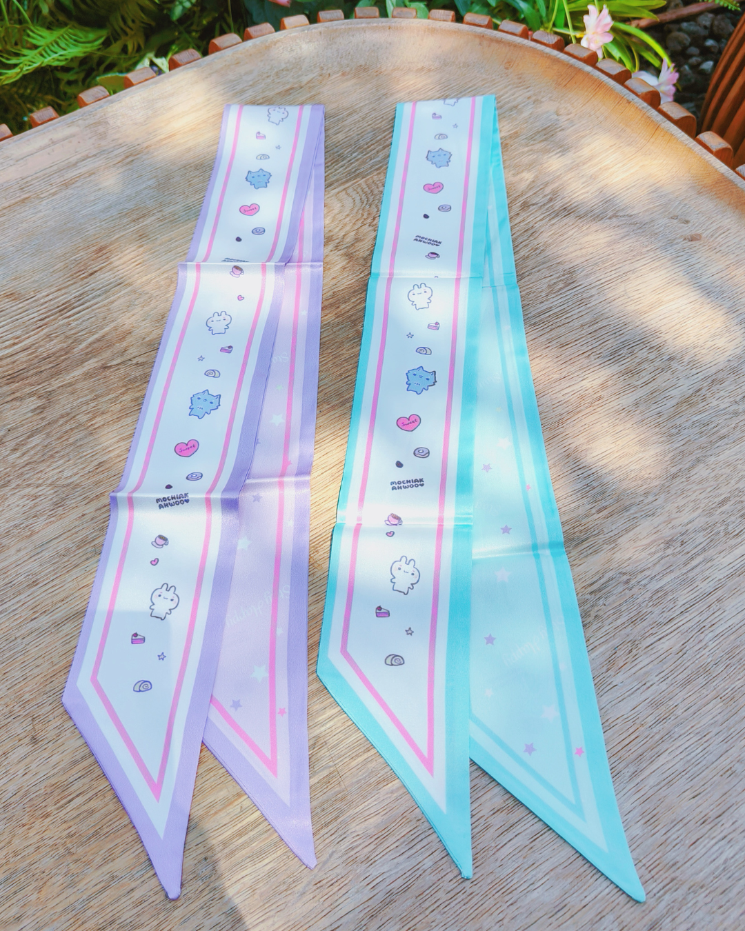Tea Time! Cute Twilly Ribbon Scarf - 2 styles