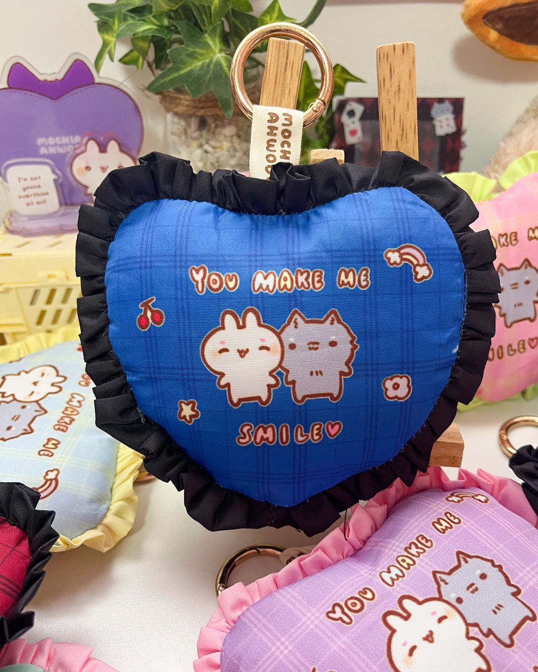Puff Heart Charm - Bag Charms