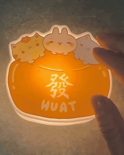 HUAT Gold Ingot Light Magnet – Chinese New Year Special