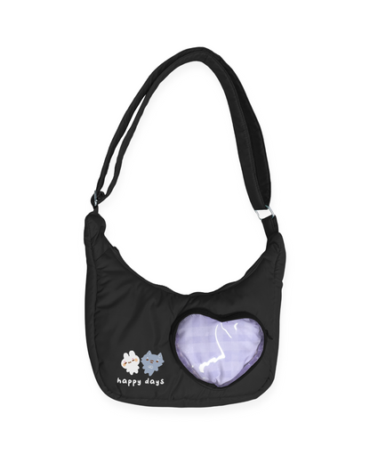 Puffy Sling Bag (Black)