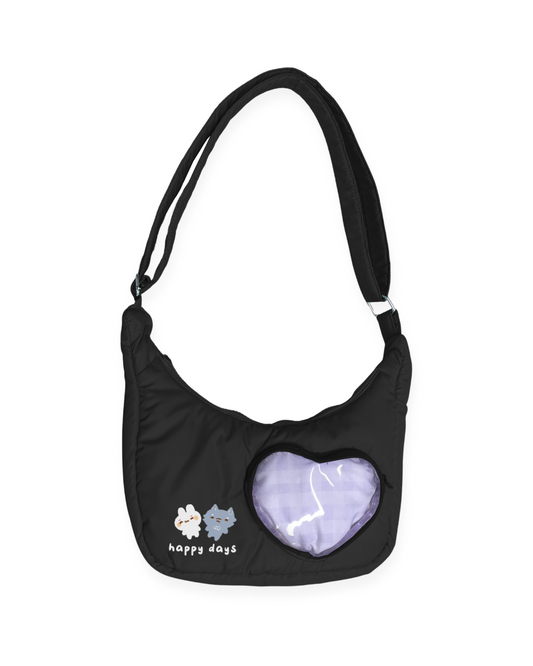 Puffy Sling Bag (Black)