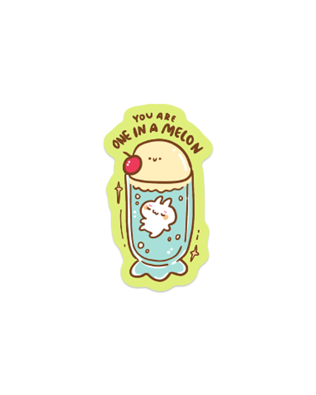 Self-Love Melon Soda - Die Cut Stickers!