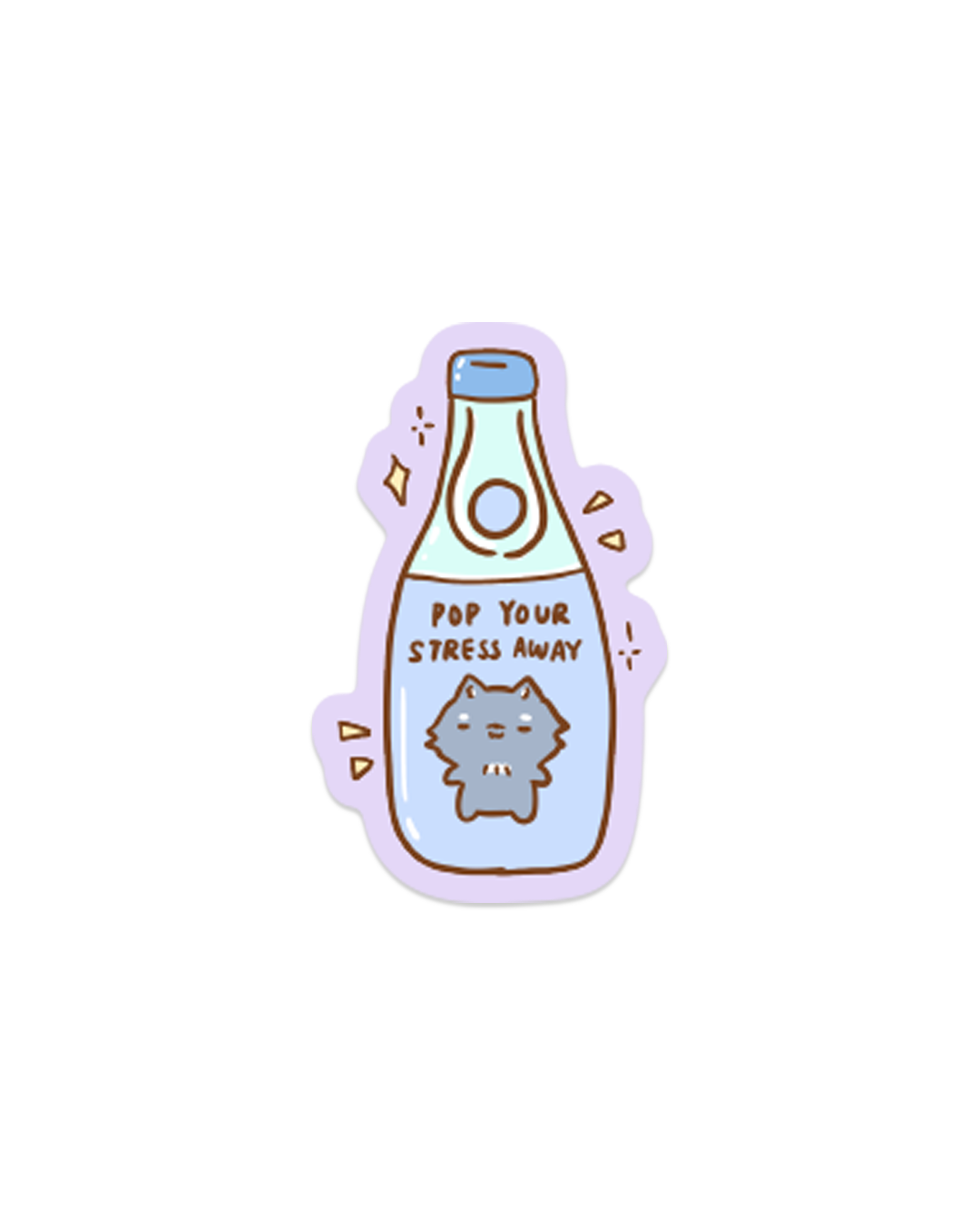 Stress Relief Ramune - Die Cut Stickers!