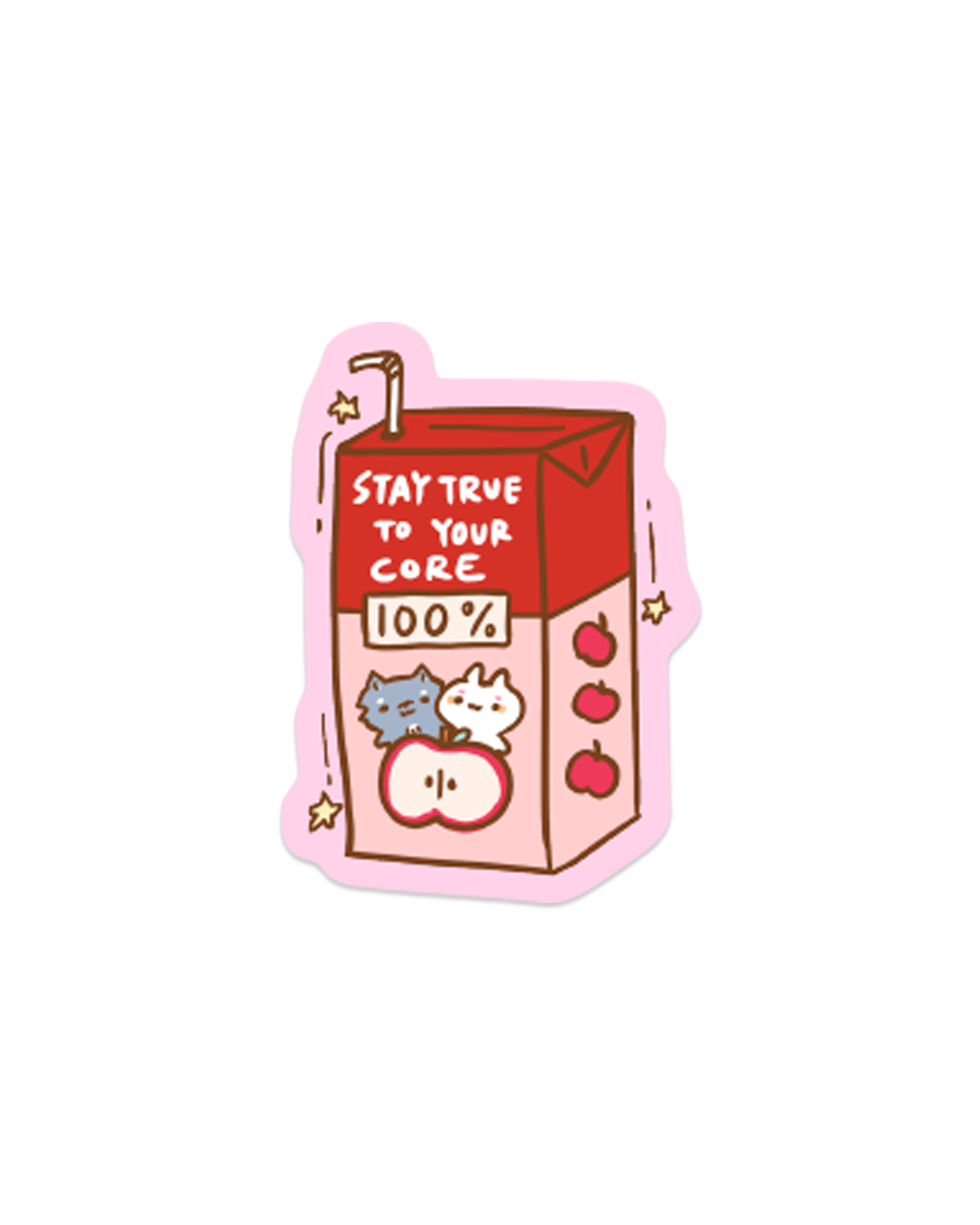 Affirmative Apple Juice - Die Cut Stickers!