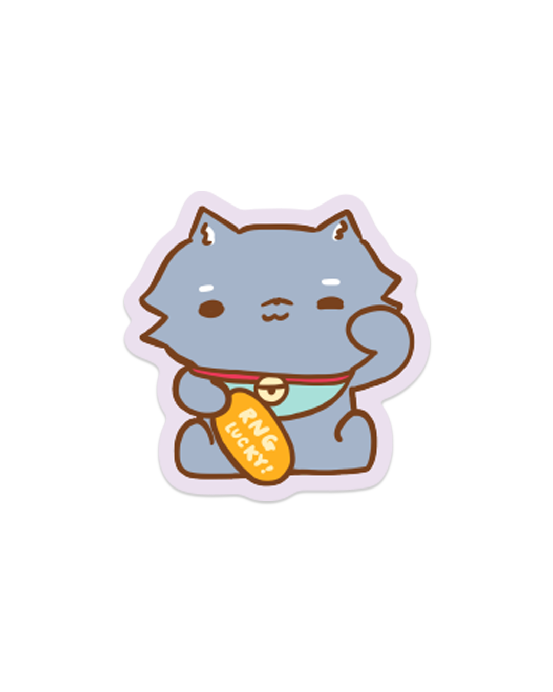 Beckoning AhWoo RNG Luck - Die Cut Stickers!