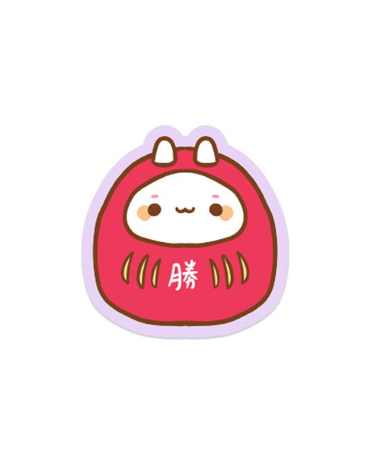 Daruma Win - Die Cut Stickers!