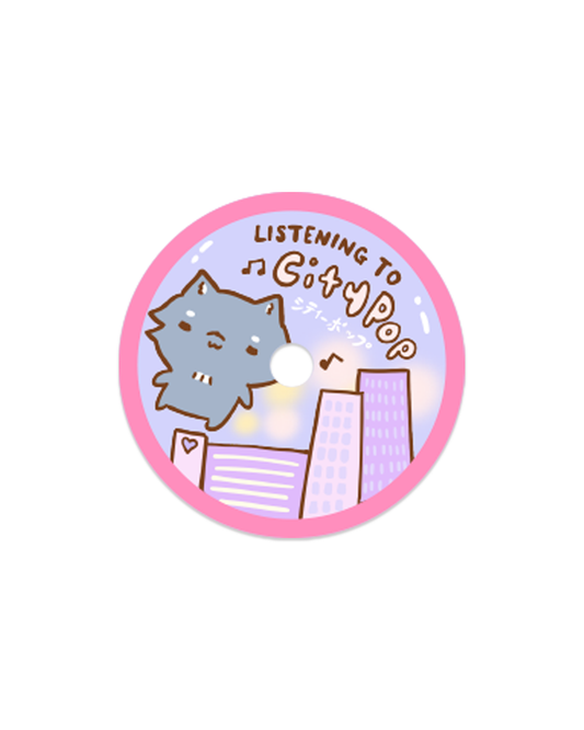 Listening to Citypop - Die Cut Stickers!
