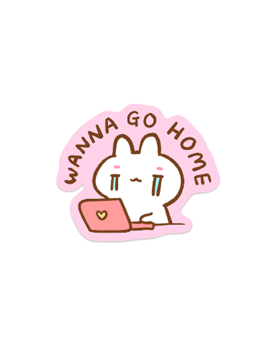 Wanna go home - Die Cut Stickers!